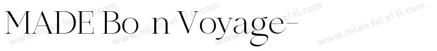 MADE Bo书法n Voyage字体转换